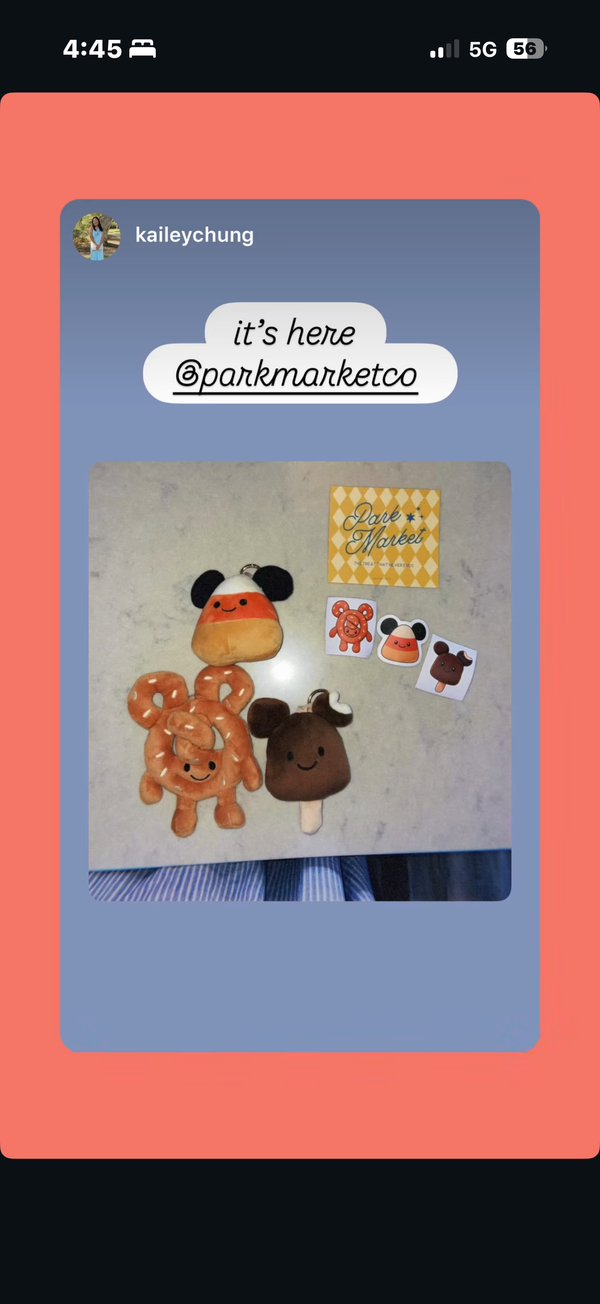 Instagram story from @kaileychung featuring Park Market